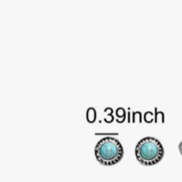 Boho Silver Tone Aqua Beaded Leaf Dangle Earrings and Turquoise Studs - Picture 2 of 16